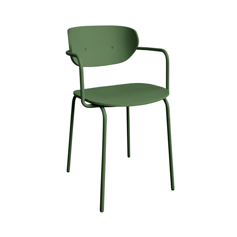 Hübsch Chaise de salle à manger Arch Vert