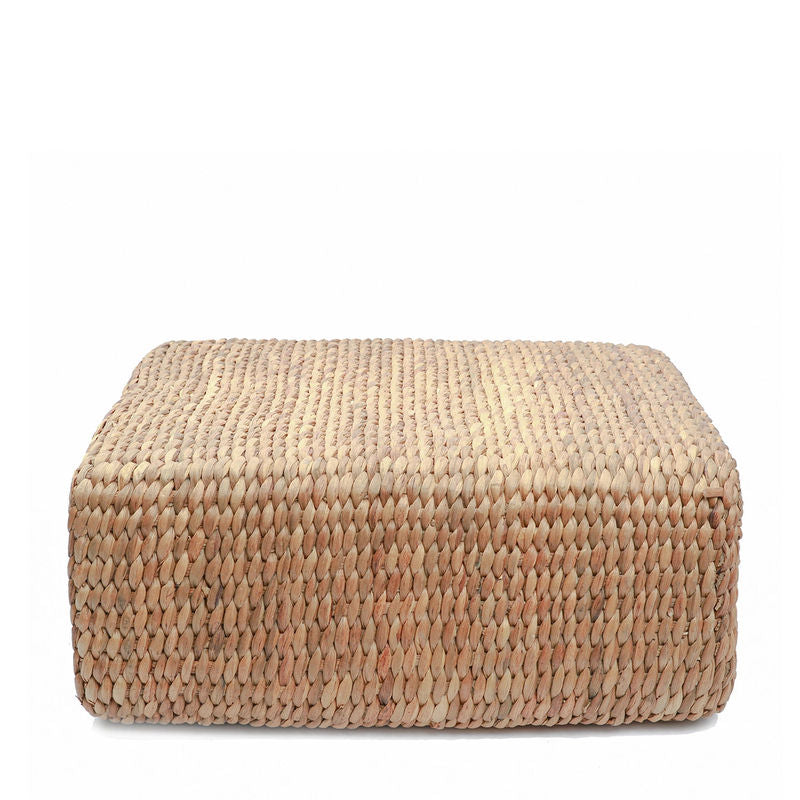 Bazarbizar-b2b Le pouf carré Jacinthe-Nature-M