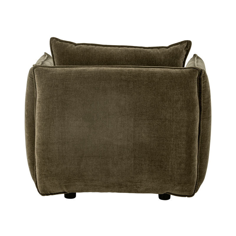 Bloomingville Austin Loungestoel, Groen, Gerecycled Polyester