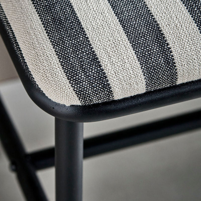 House Doctor Chair/Hocker, HDToda, Schwarz/Off-White