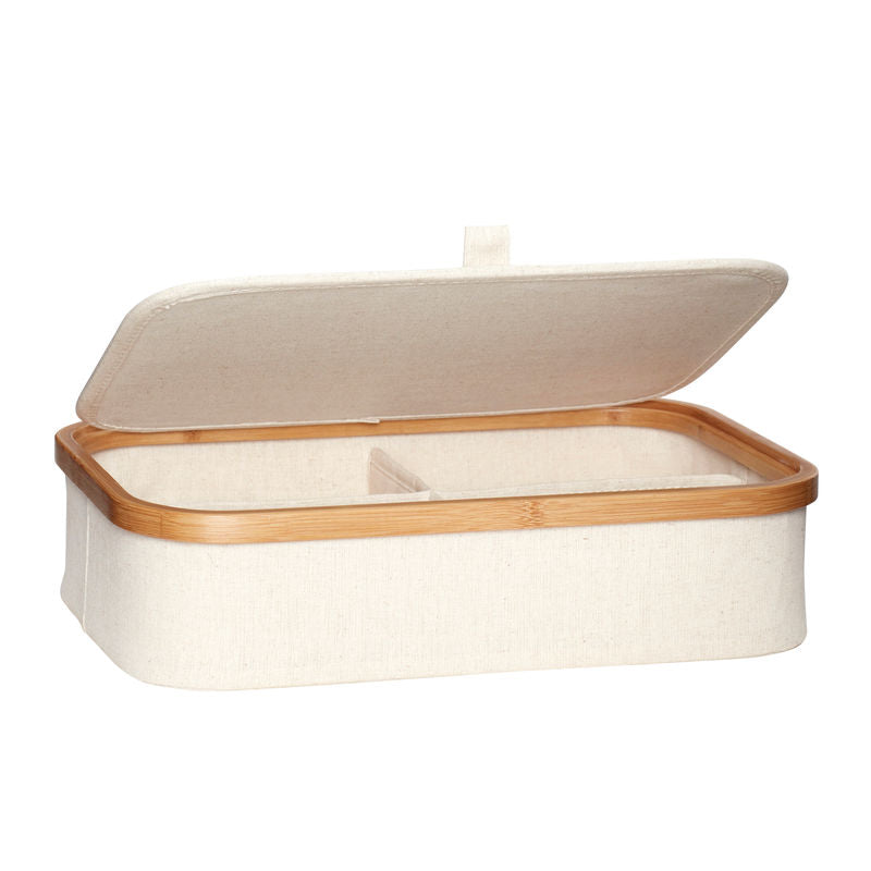 Hübsch Cajas de almacenamiento Ecru Beige (juego de 2)