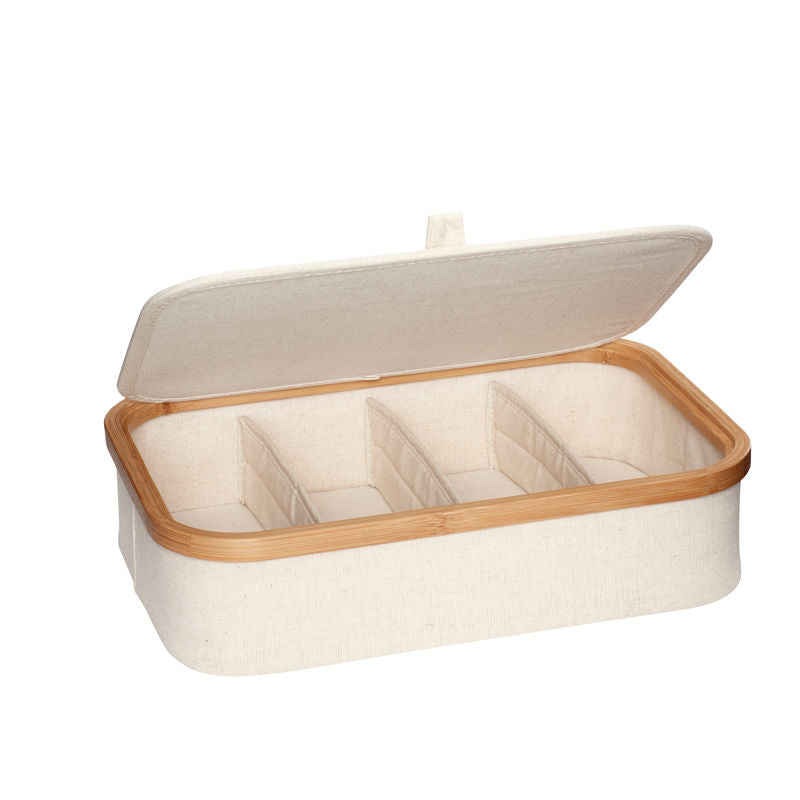 Hübsch Cajas de almacenamiento Ecru Beige (juego de 2)