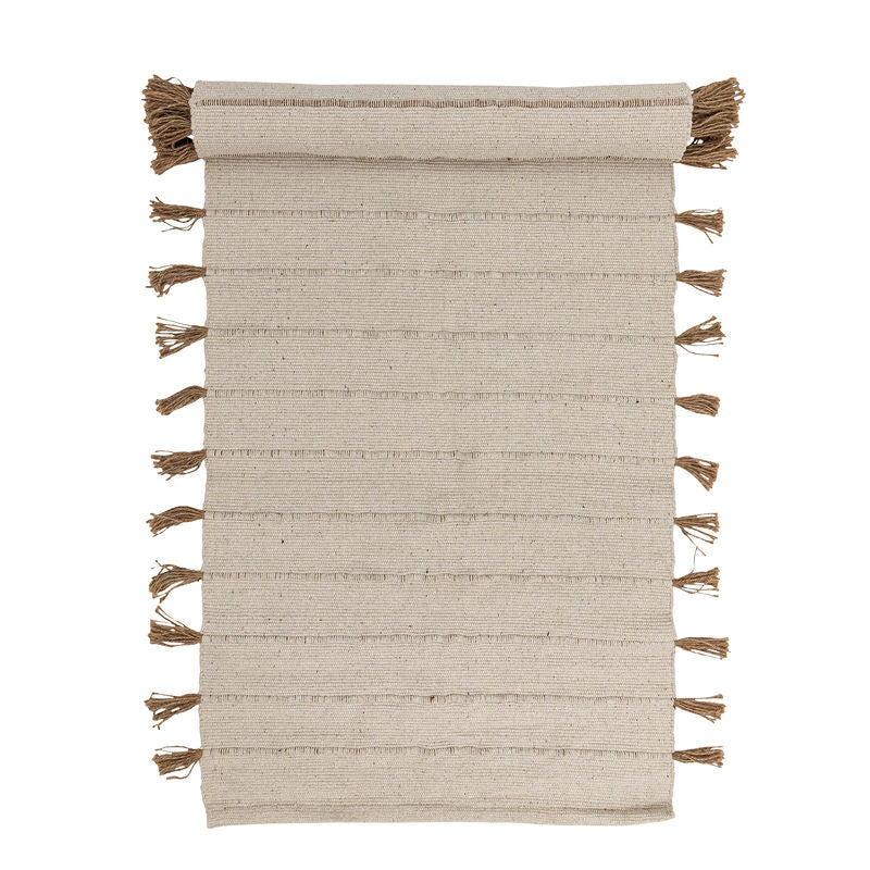 Tapis Avino de Bloomingville, naturel, coton