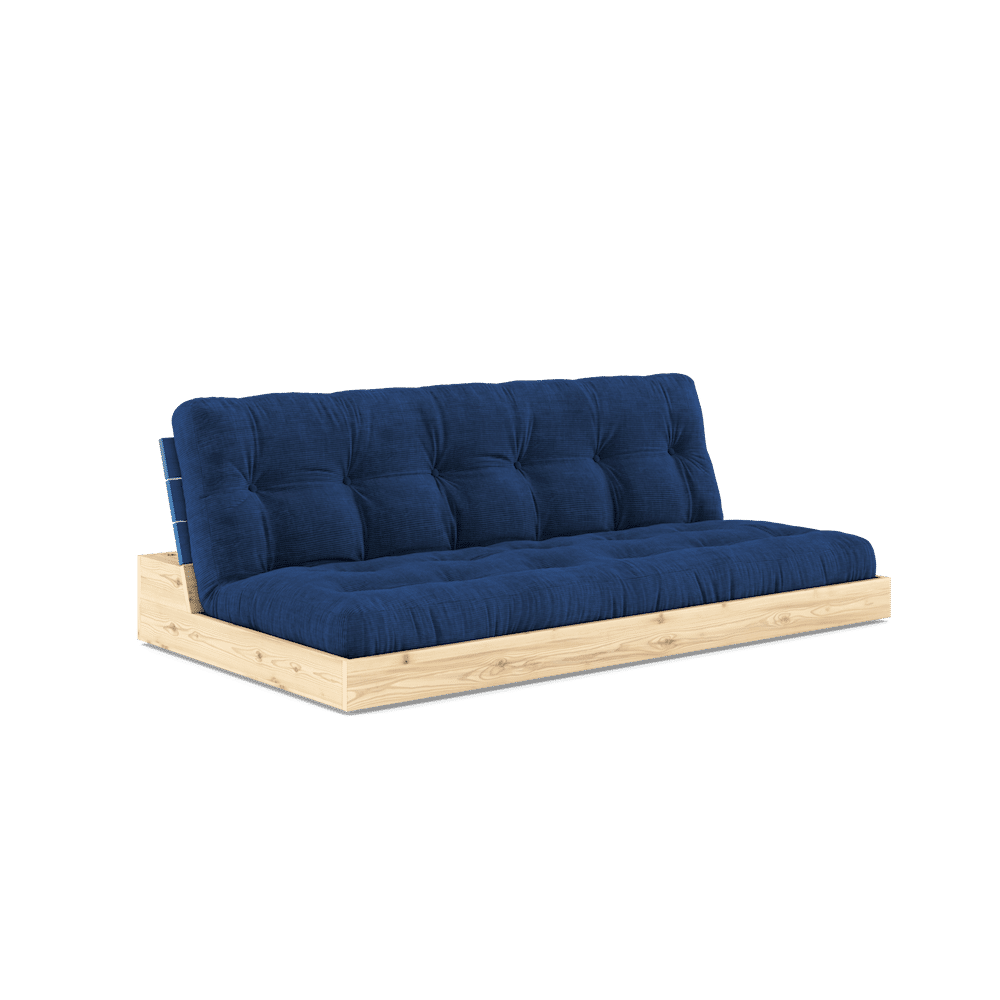 Karup Design BASE COBALT BLUE LACQUERED W. 5-LAYER MIXED MATTRESS ROYAL BLUE