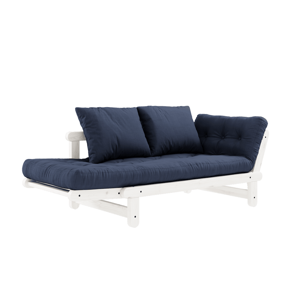 Karup Design BEAT WHITE LACQUERED W. BEAT MATTRESS SET NAVY