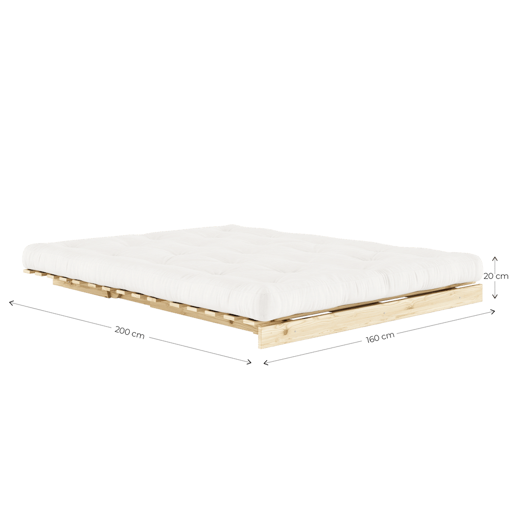 Karup Design ROOTS RAW 160 X 200 W. ROOTS MATTRESS BROWN