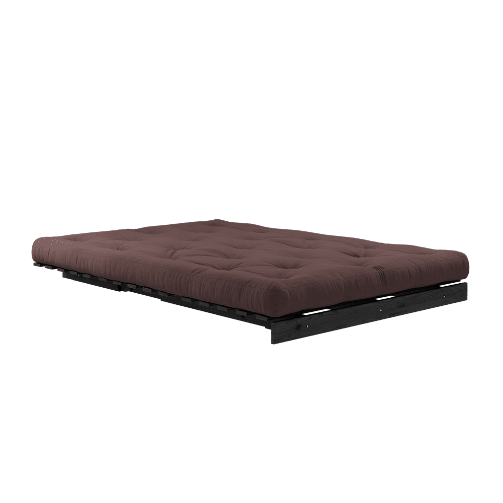 Karup Design ROOTS BLACK LACQUERED 140 X 200 W. ROOTS MATTRESS BROWN