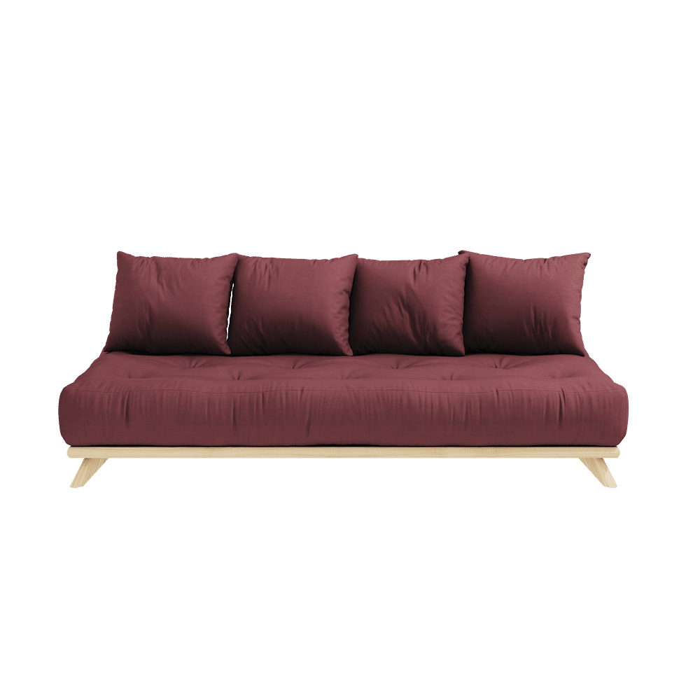 Karup Design OHNE TAYBED KLARE LACQUERED W. OHNE DAYBED MATRATZE SET BORDEAUX