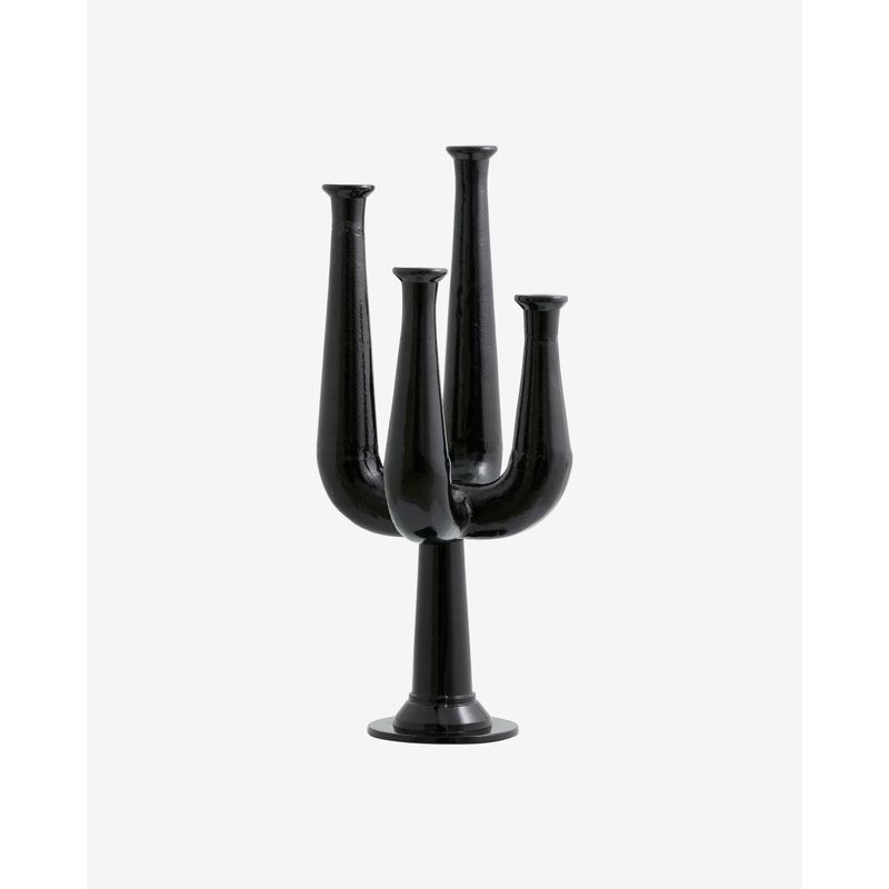 Nordal Candelabro A/S ULOPU, brazo 4, aluminio-negro