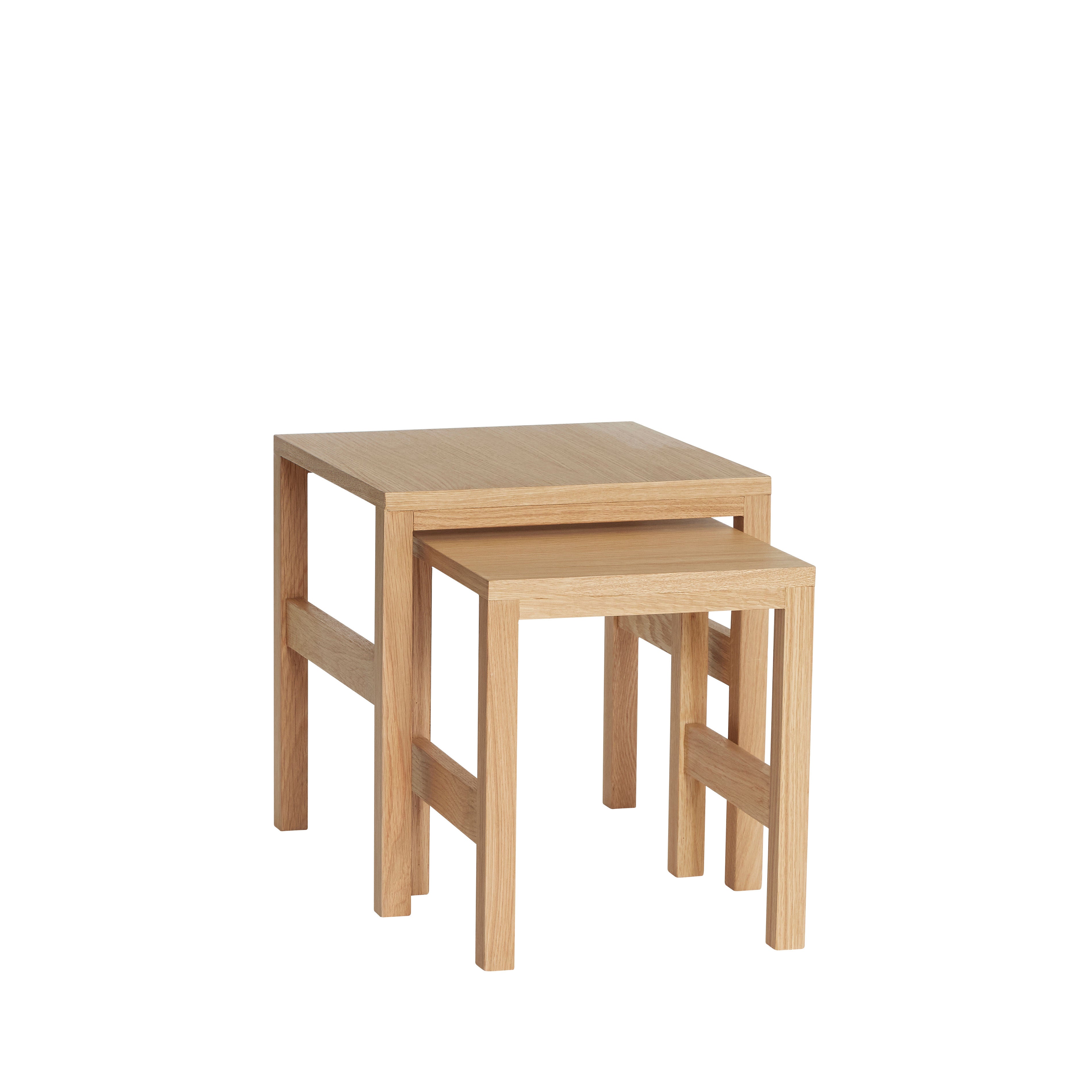 Hübsch Puzzle Tables Naturel (série de 2)