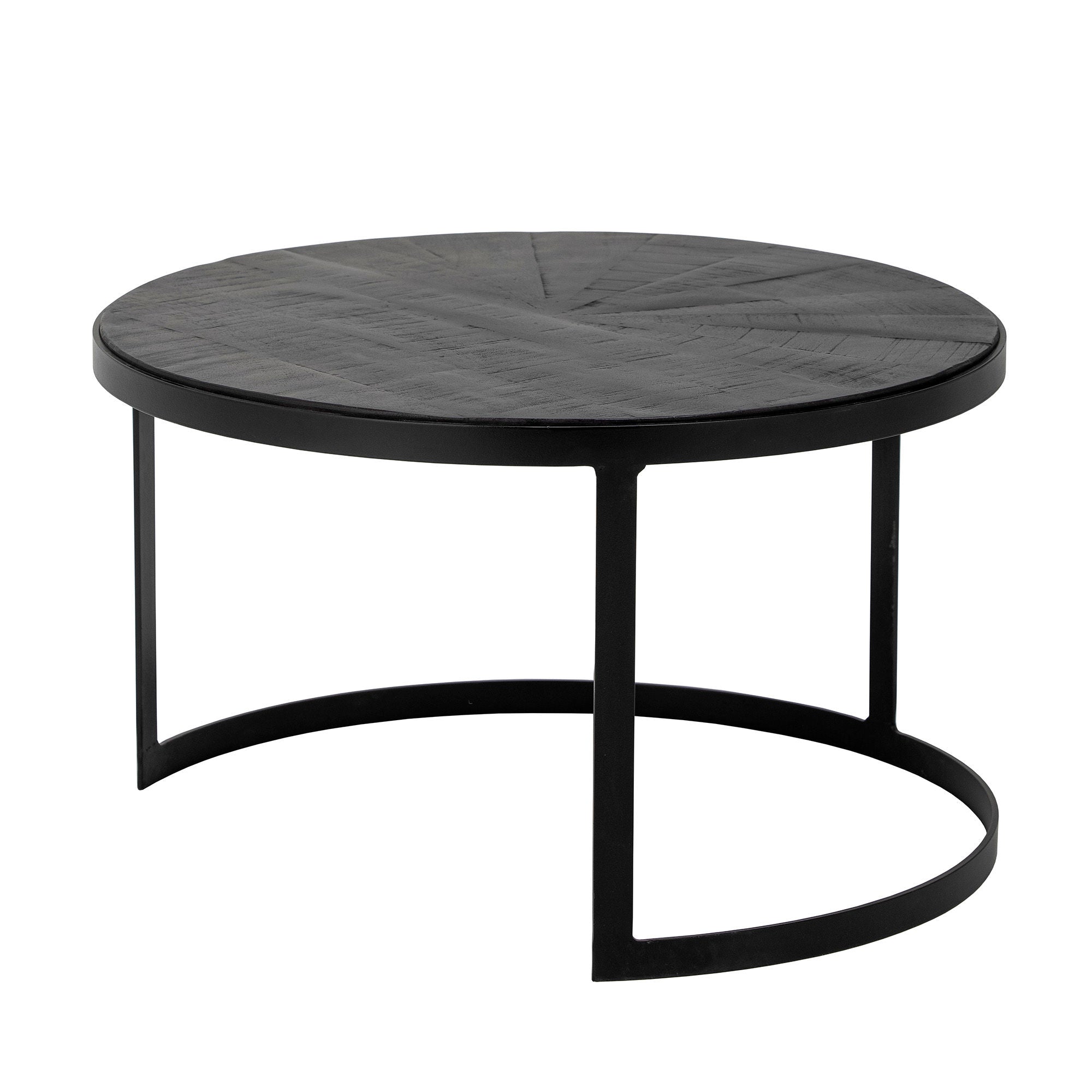 Bloomingville Table basse Frei, Noir, Mangue