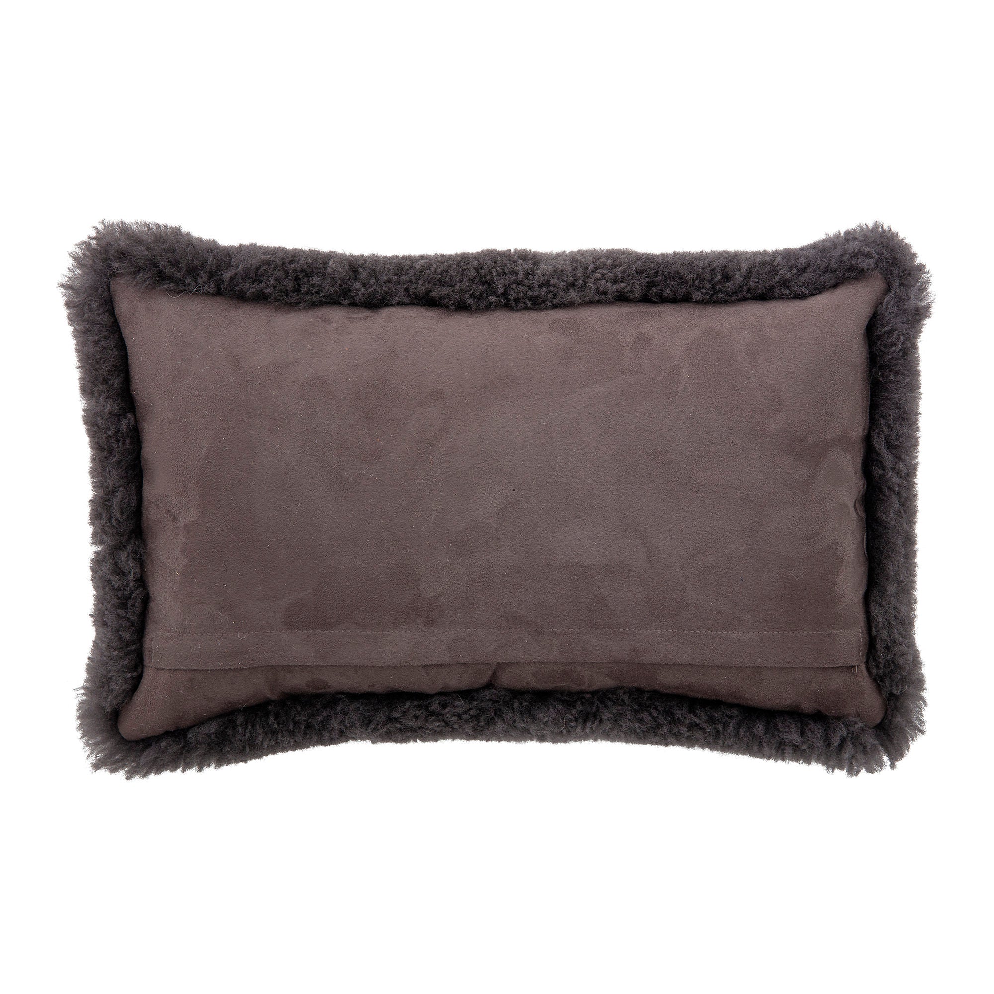 Bloomingville Coussin Cady, gris, peau de mouton