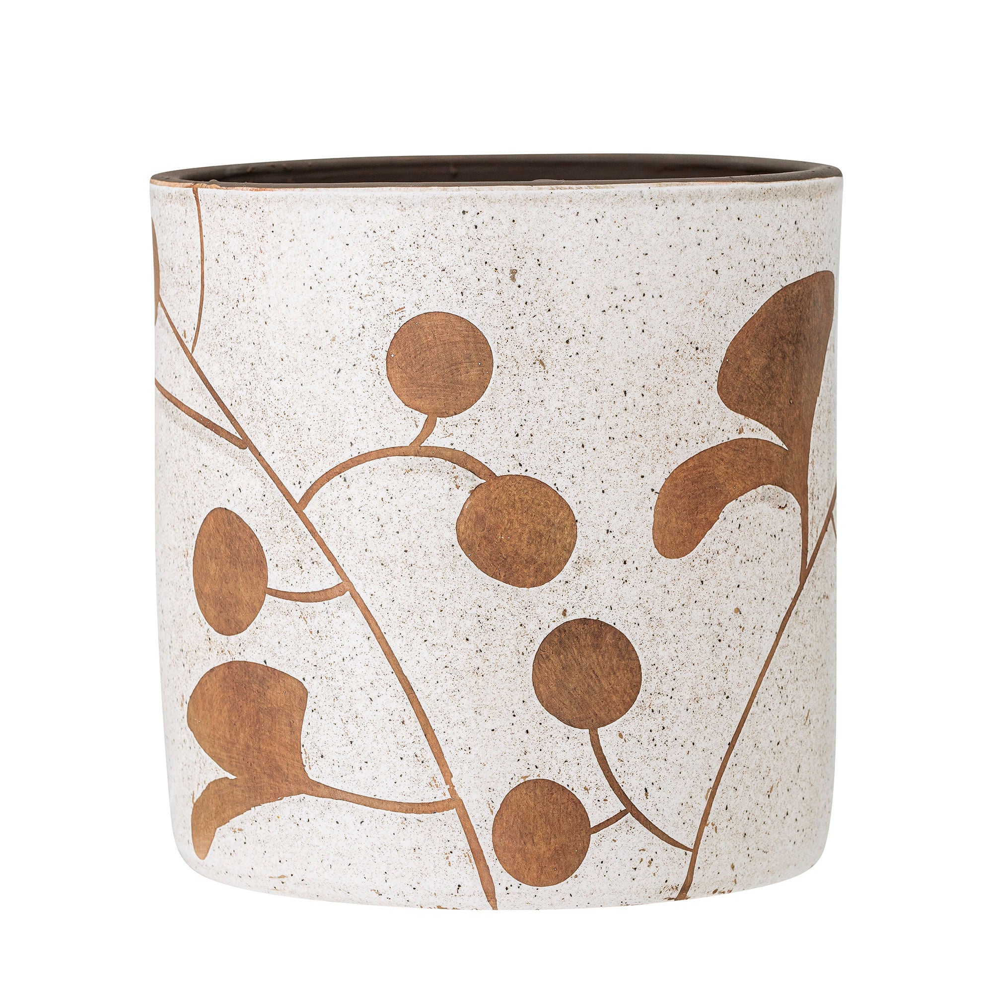 Bloomingville Pot de fleurs Janis Deco, Blanc, Terracotta