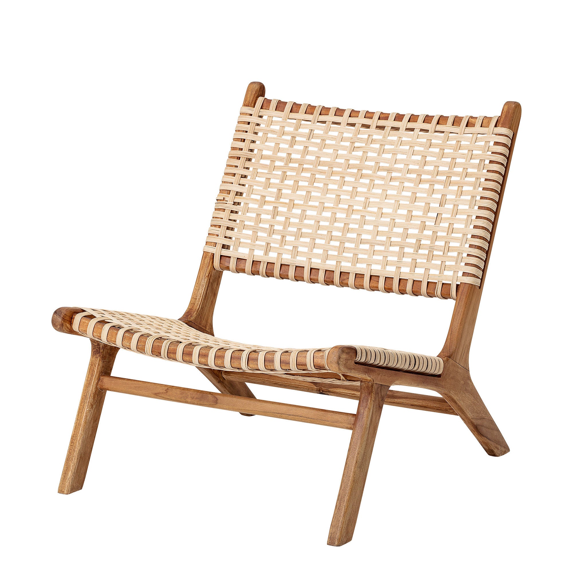 Bloomingville Keila Lounge Chair, Naturel, Bois de teck