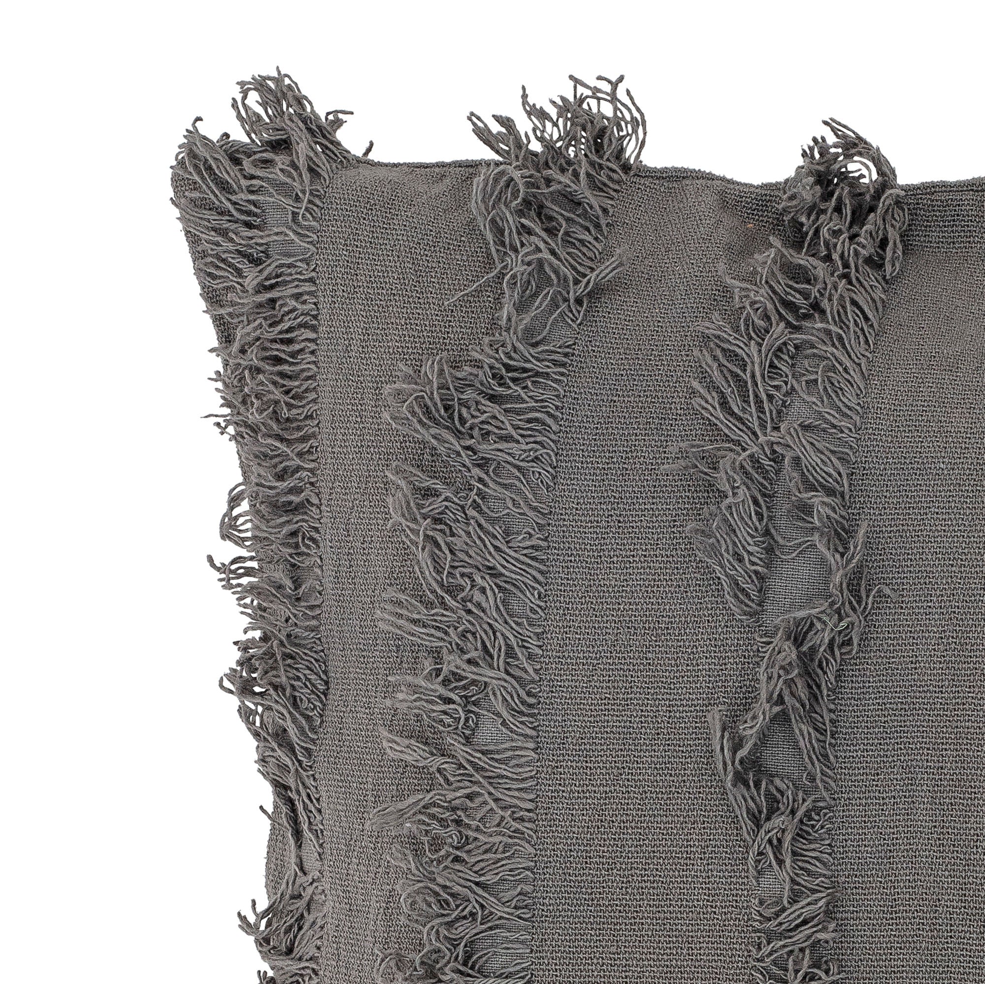 Bloomingville Coussin Evia, Gris, Coton