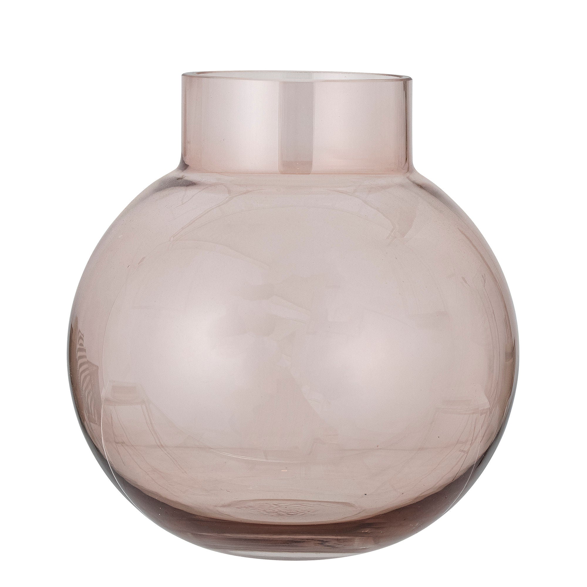 Bloomingville Renato Vase, Rose, Verre