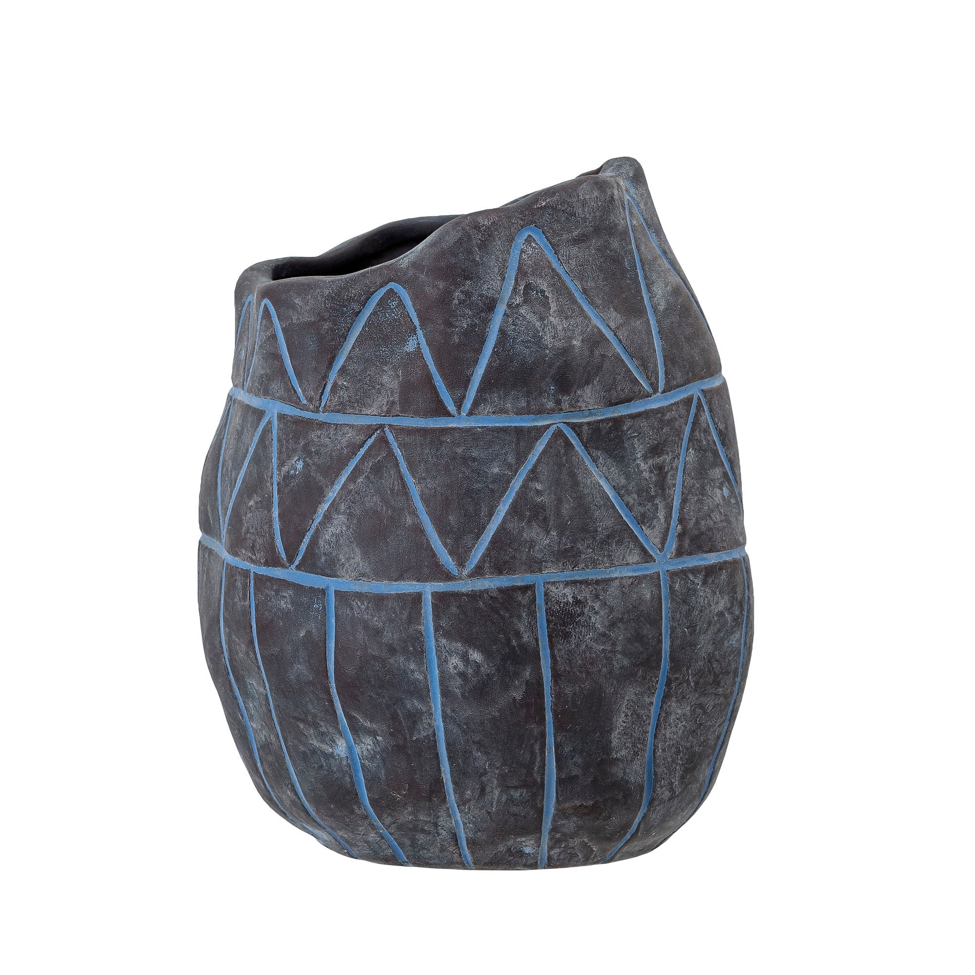 Creative Collection Ivo Deco Vase, Bleu, Céramique