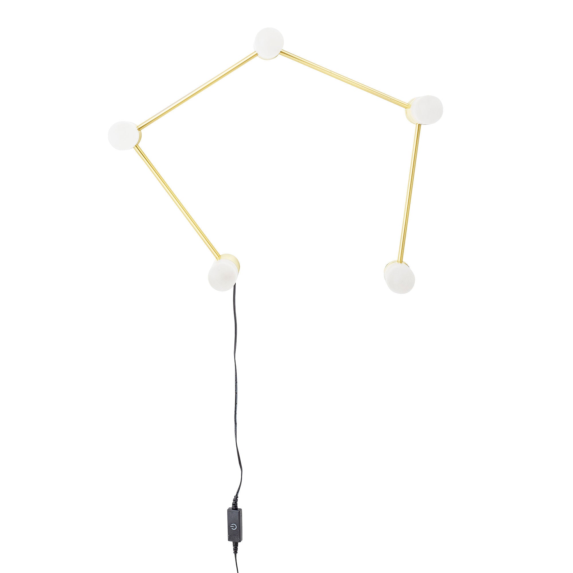 Blooming ville sind Tisch lampe, Gold, Metall