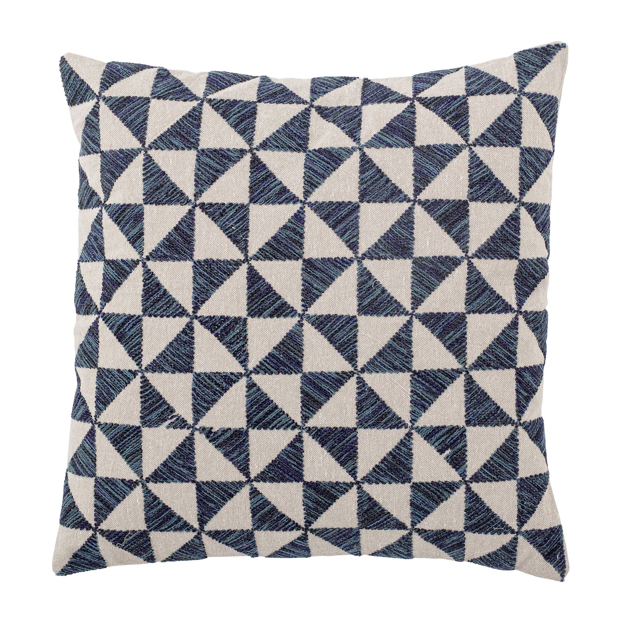 Bloomingville Coussin Darnel, Bleu, Coton