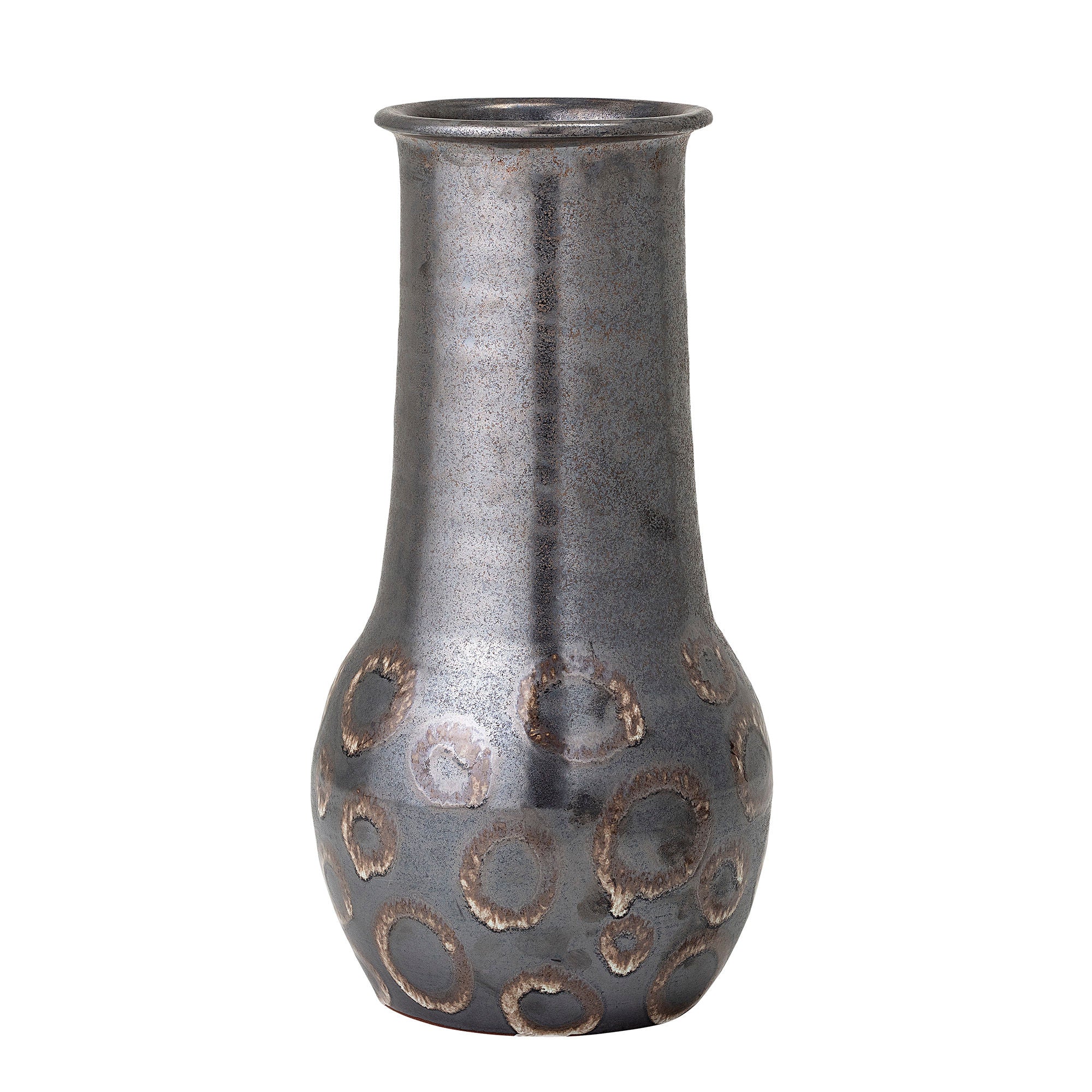 Bloomingville Gorm Deco Vase Noir Terre Cuite