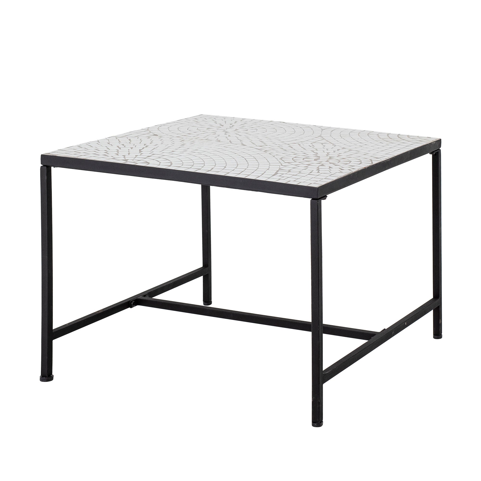 Bloomingville Niah Table basse, Blanc, Pierre