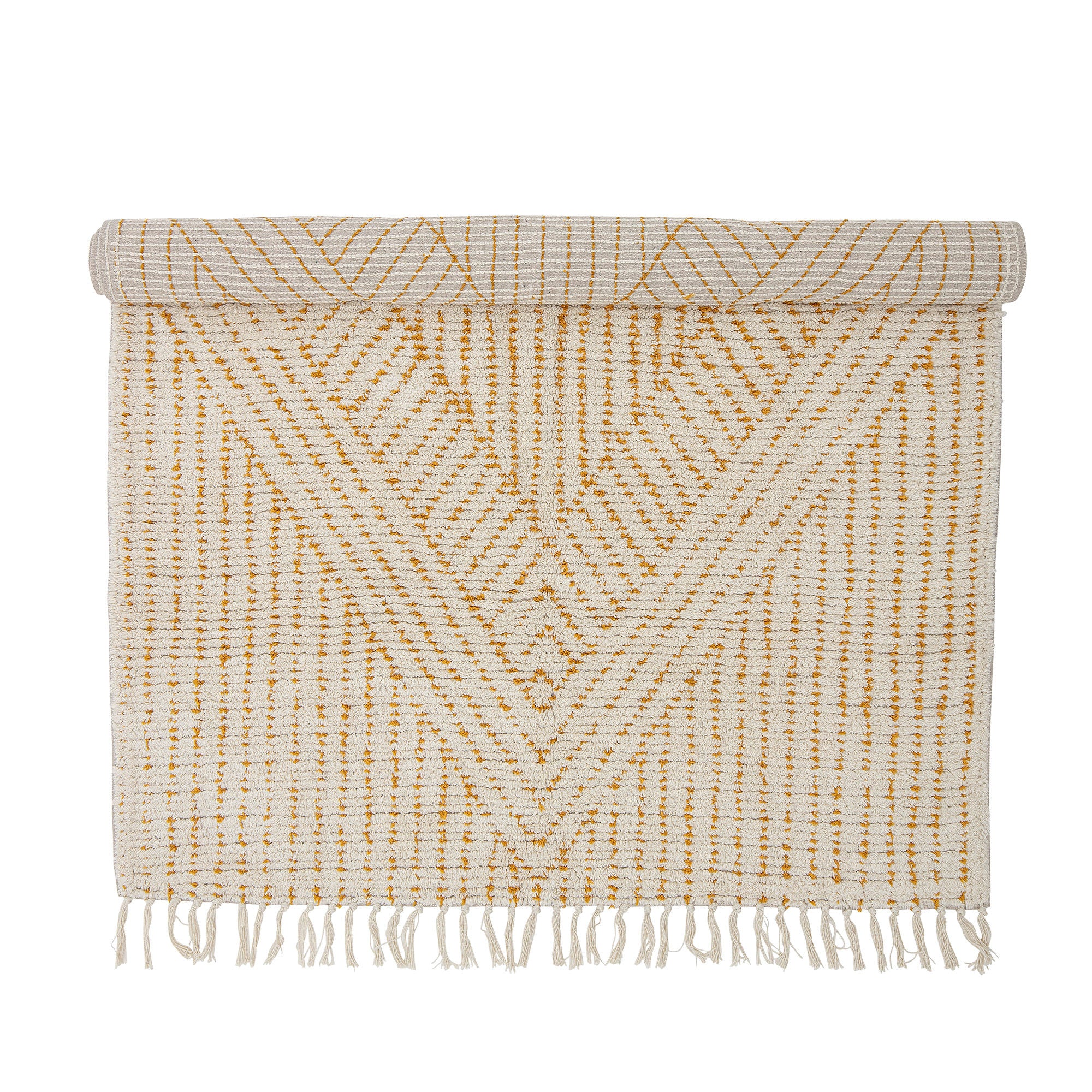 Creative Collection Tapis Stephi, Jaune, Coton