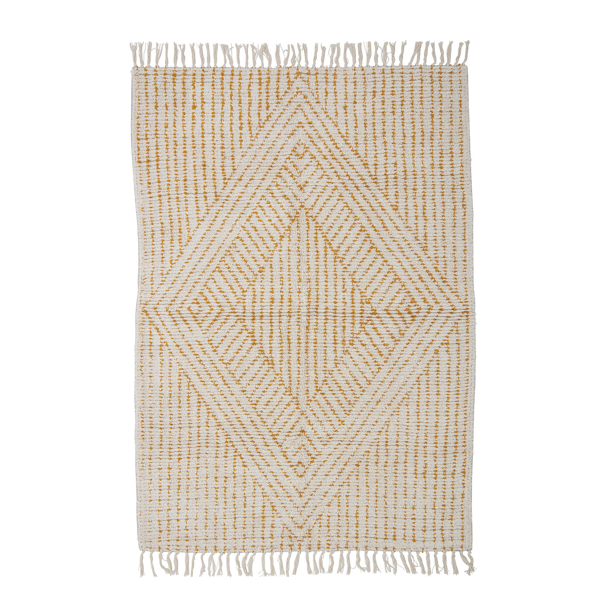 Creative Collection Tapis Stephi, Jaune, Coton