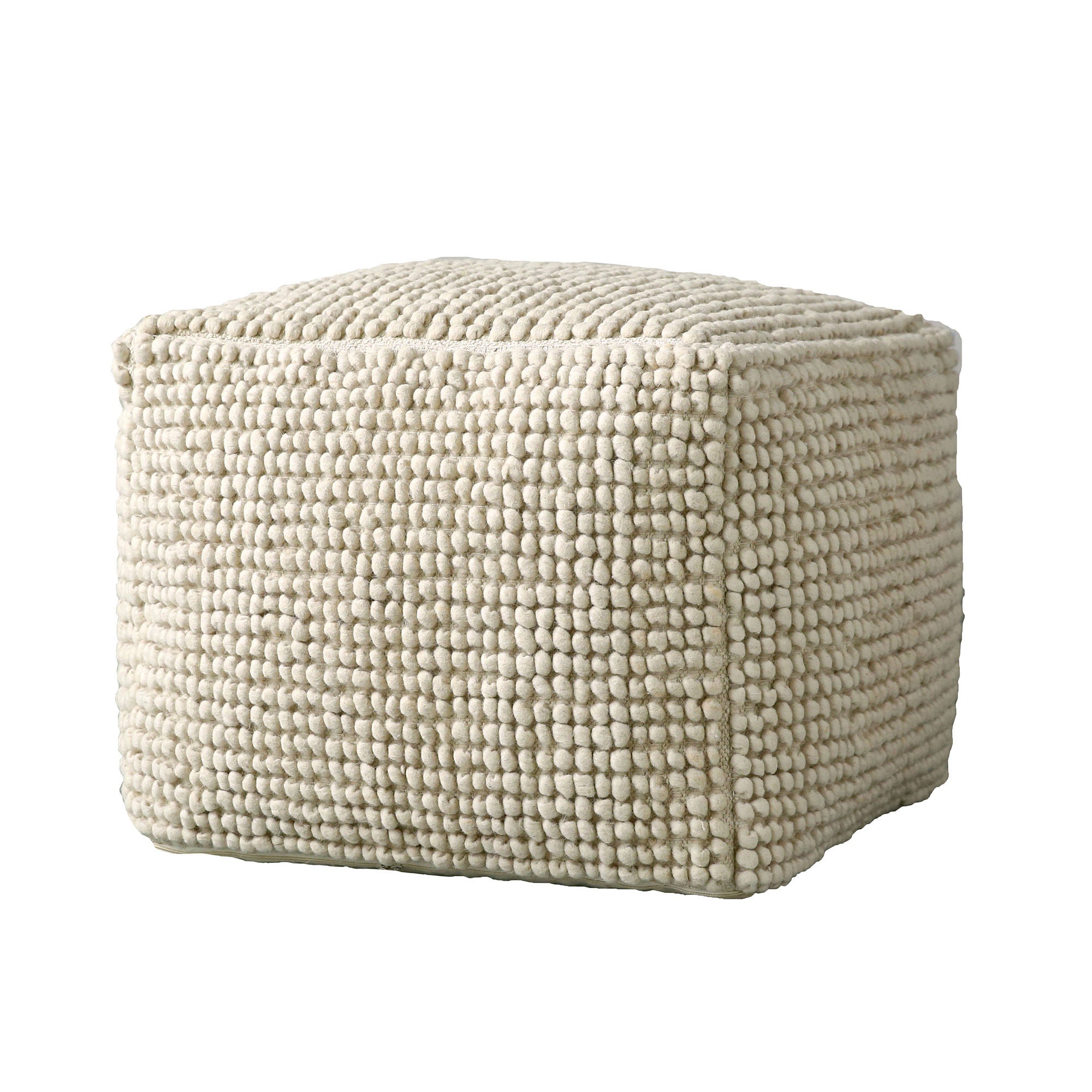 Creative Collection Suna Pouf, Natuur, Wol