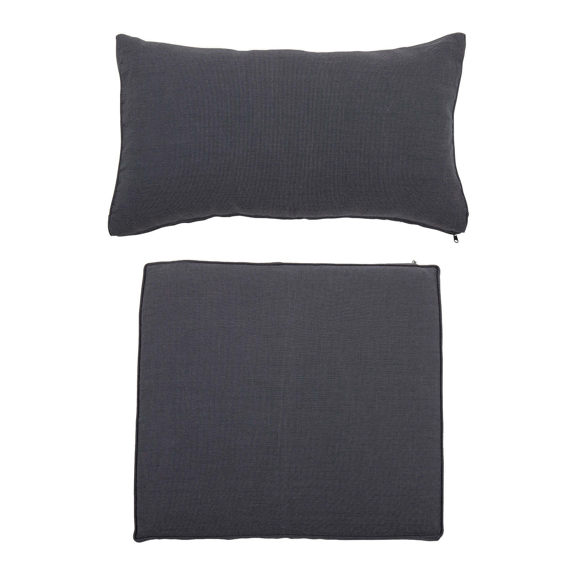 Bloomingville Mundo Housse de coussin (Sans remplissage), Gris, Polyester