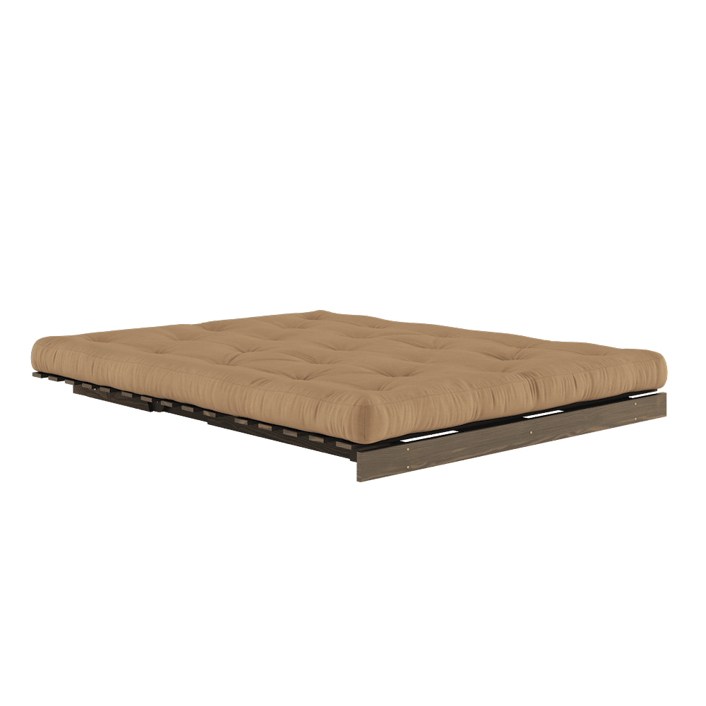 RACINES CAROBE BRUN 160X200 W. MATELAS MOCCA ROOTS