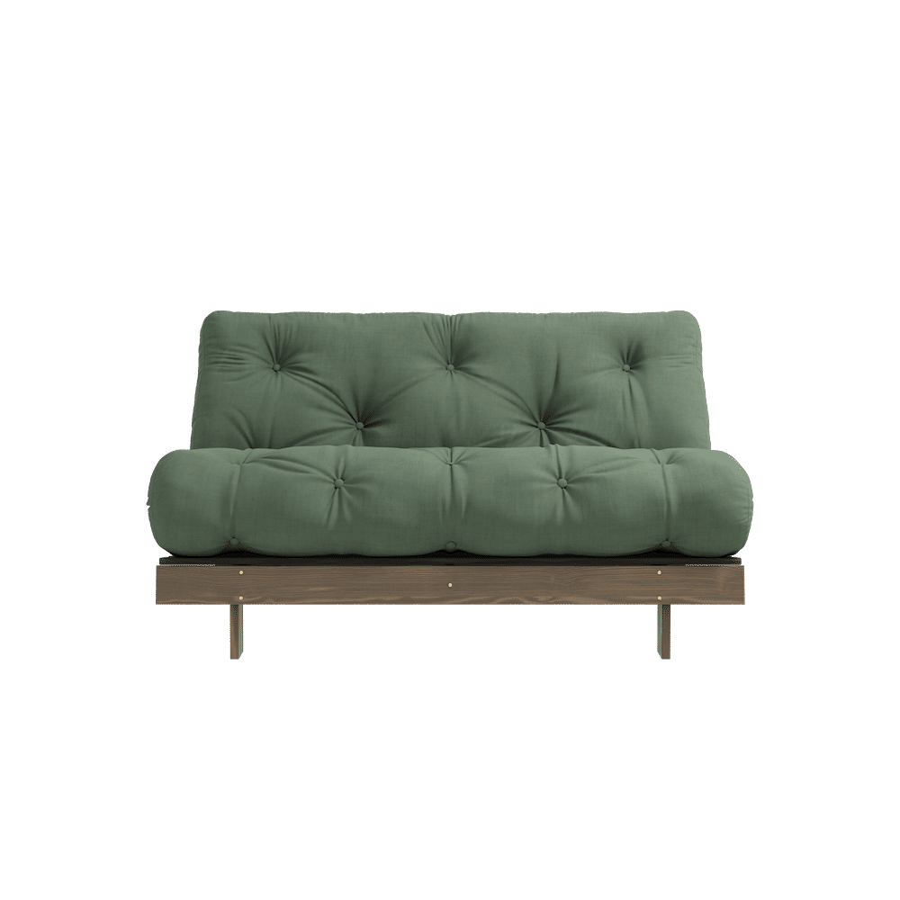 Karup Design ROOTS CAROUBE BRUN 140 X 200 W. MATELAS ROOTS VERT OLIVE