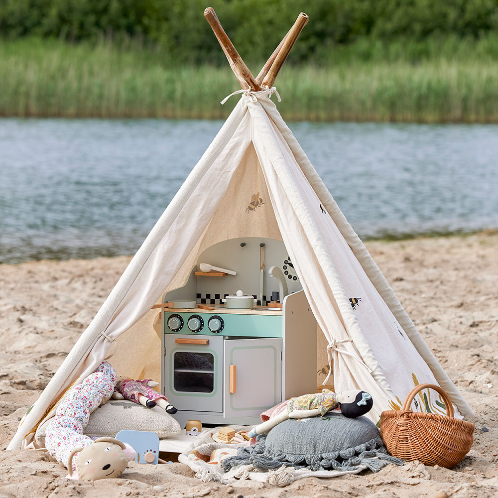 Bloomingville MINI Millo Kinder Tipi, Naturel, Coton