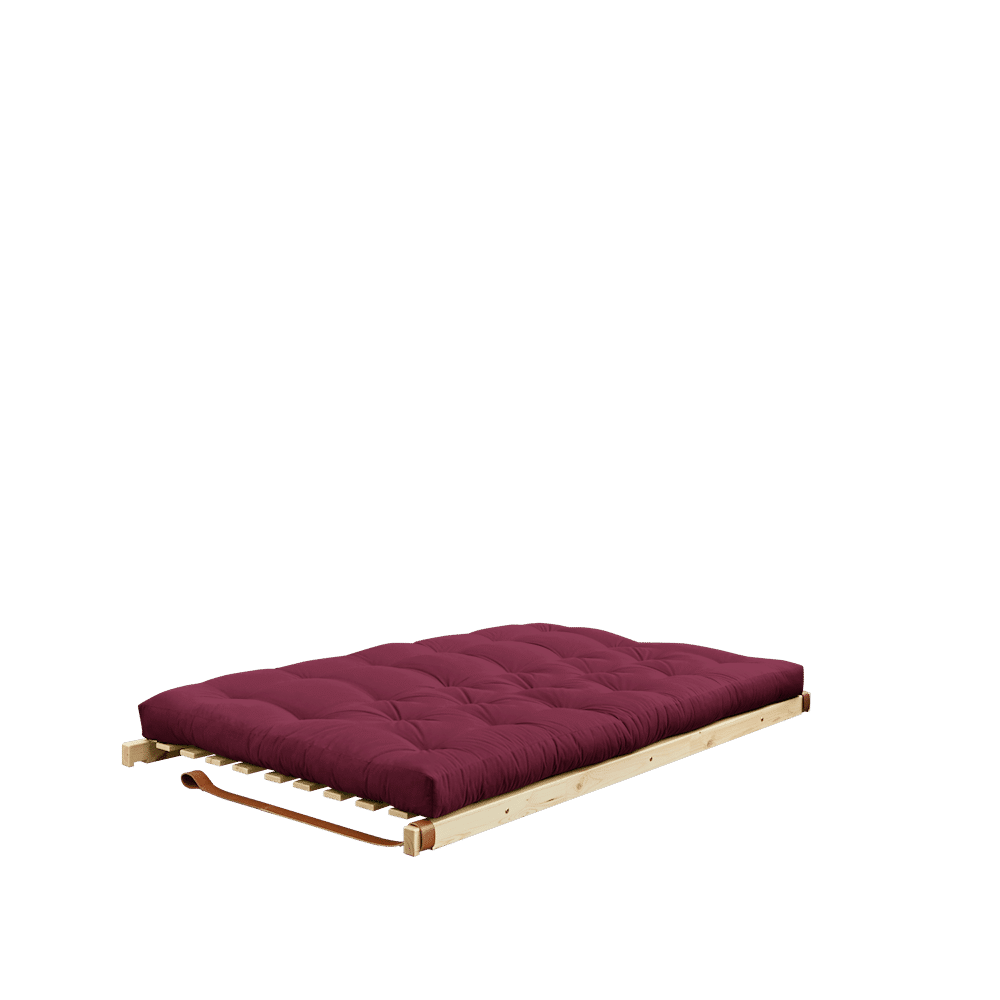 Karup Design JUMP KLARE LACKEN W. 5-Schicht GEMISCHTE MATRATZE BORDEAUX