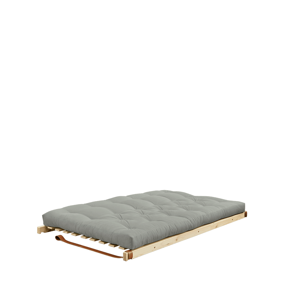 Karup Design JUMP CLEAR LACQUERED W. 5-LAYER MIXED MATTRESS GREY