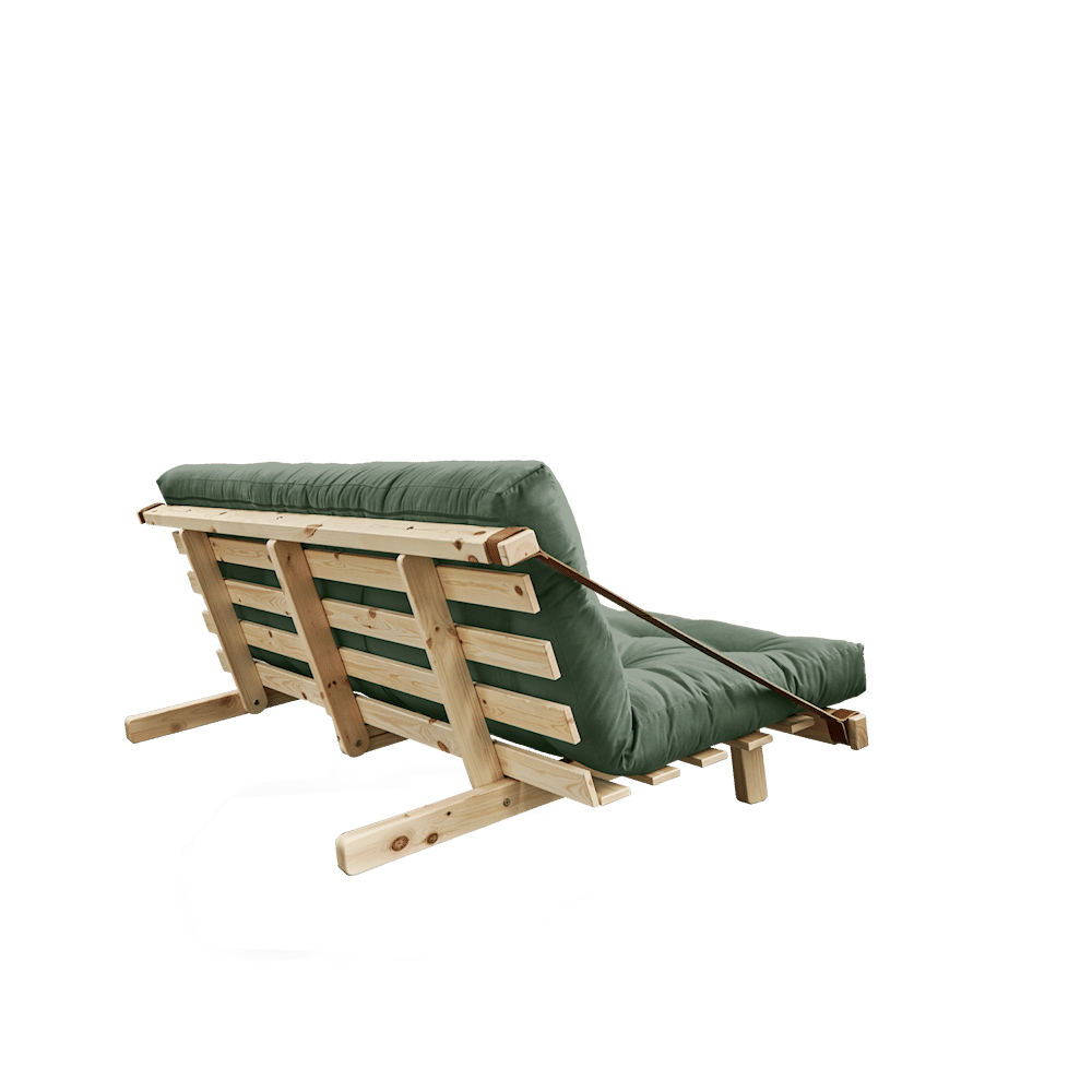 Karup Design SAUT CLAIR LAQUÉ W. MATELAS MIXTE 5 COUCHES VERT OLIVE