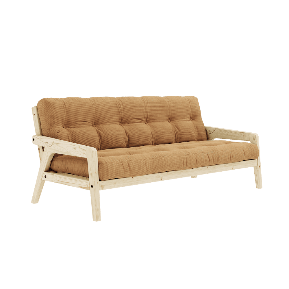 Conception GRAB CLAIR LAQUÉ W. MATELAS MIXTE 5 COUCHES FUDGE BRUN