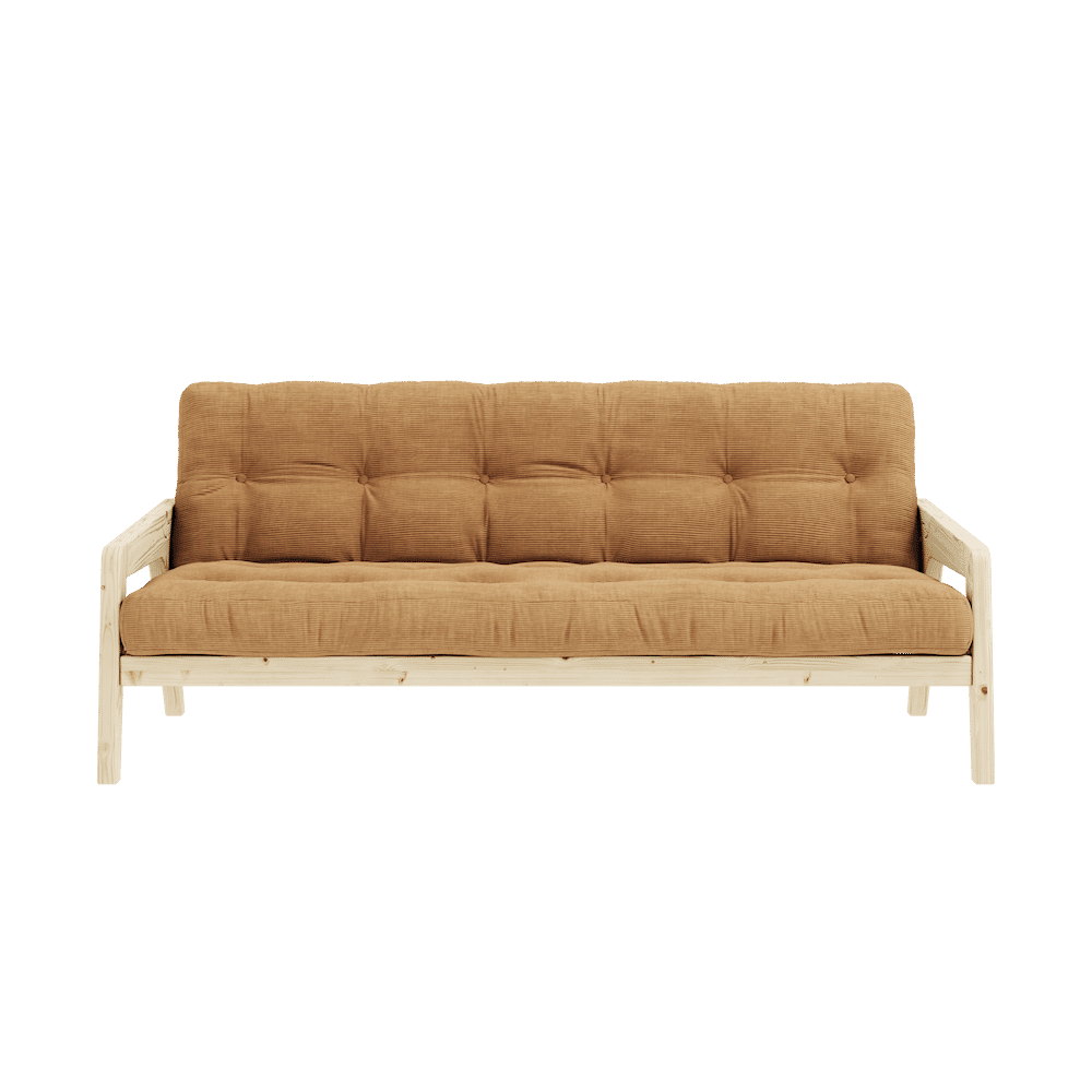 Conception GRAB CLAIR LAQUÉ W. MATELAS MIXTE 5 COUCHES FUDGE BRUN