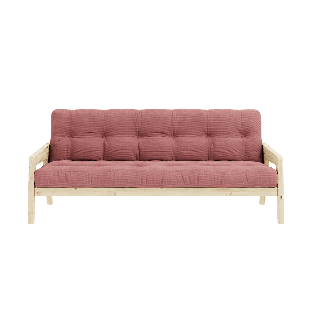 Karup Design SAISIR CLAIR LAQUE W. MATELAS MIXTE 5 COUCHES SORBET ROSE