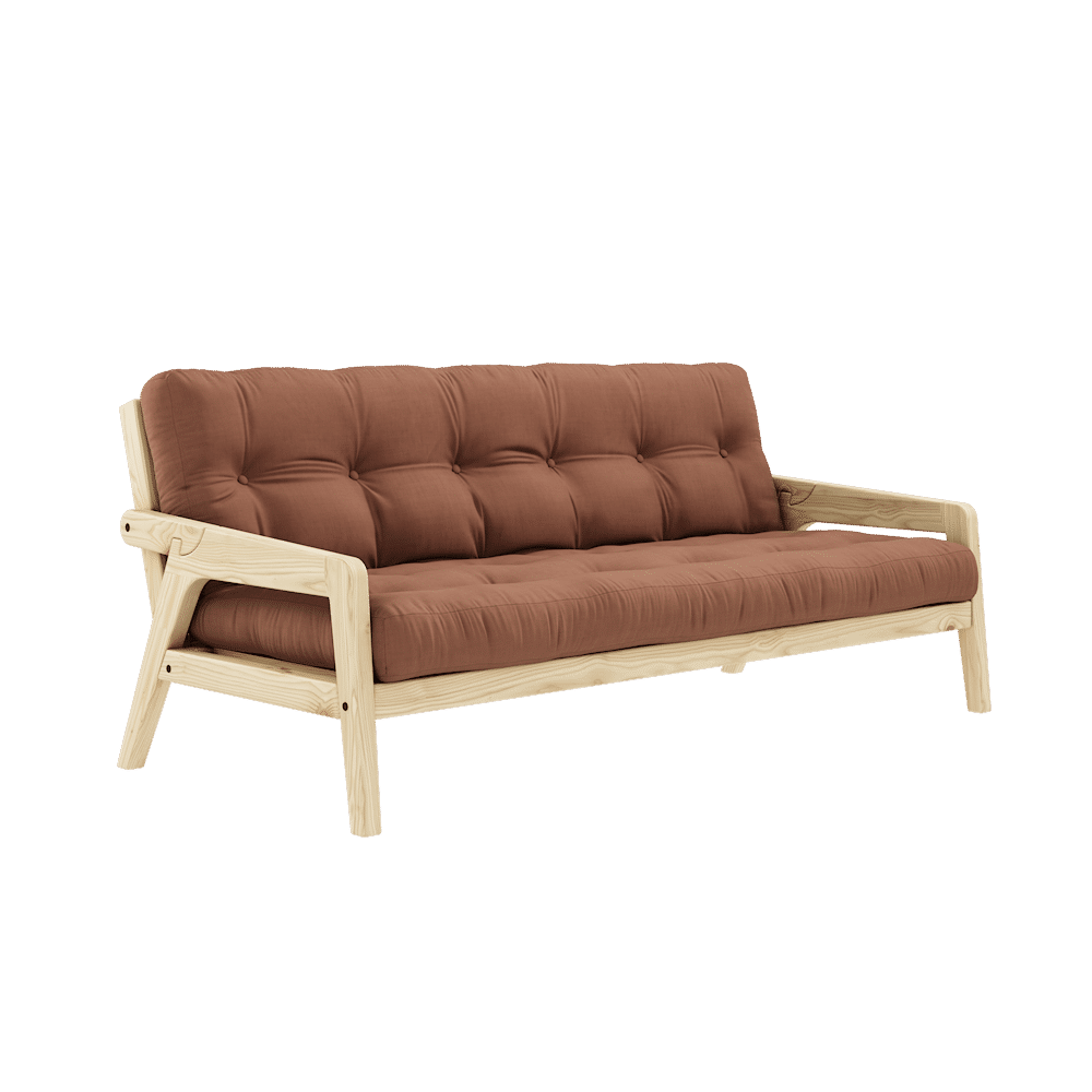 Design GRAB KLARE LACQUERED W. 5-Schicht GEMISCHTE MATRATZE TON BROWN