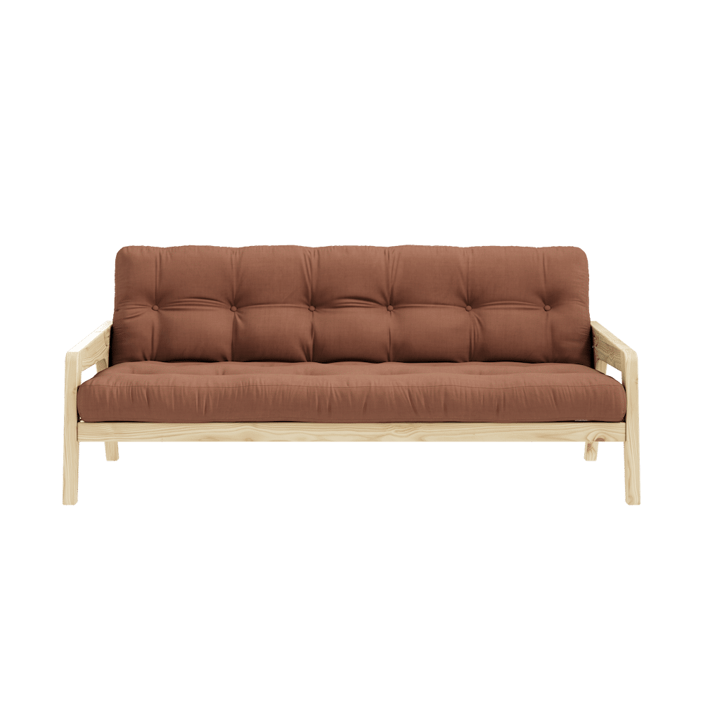 Design GRAB KLARE LACQUERED W. 5-Schicht GEMISCHTE MATRATZE TON BROWN