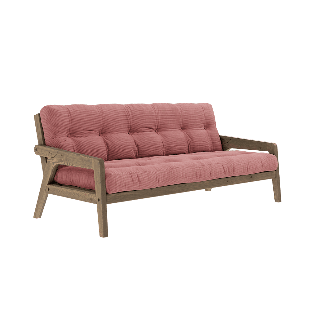 Karup Design SAISIR CAROBE LAQUÉ W. MATELAS MIXTE 5 COUCHES SORBET ROSE