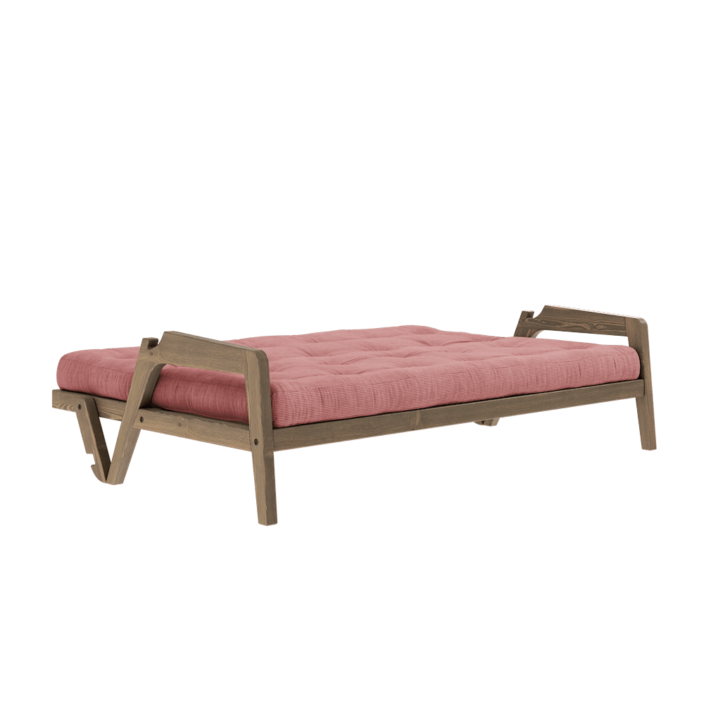 Karup Design SAISIR CAROBE LAQUÉ W. MATELAS MIXTE 5 COUCHES SORBET ROSE