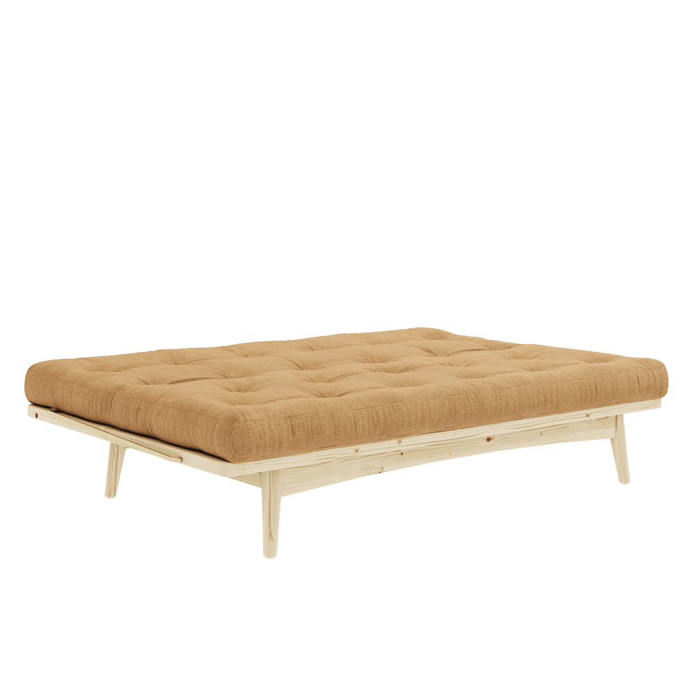 FOLK CLAIR LAQUE W. MATELAS MIXTE 5 COUCHES FUDGE BRUN