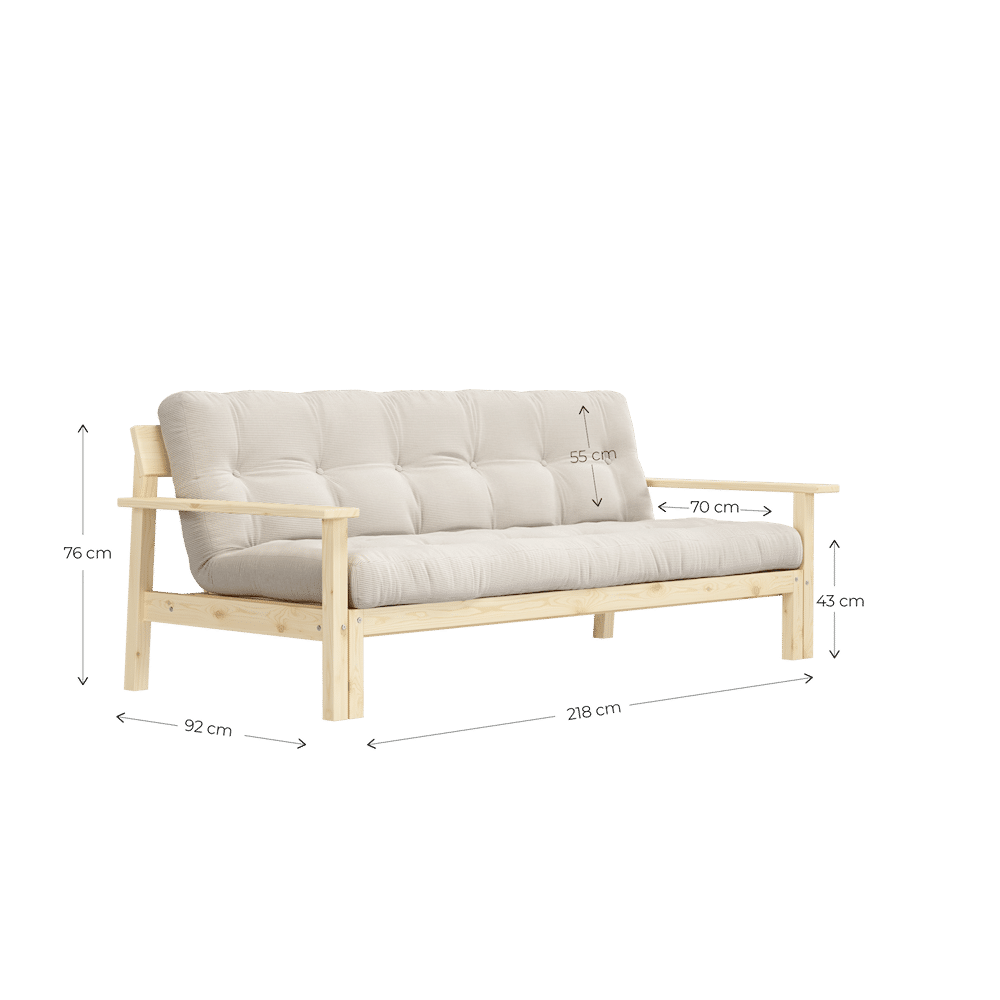 Le concepteur DÉBOUT CLAIR LAQUÉ W. MATELAS MIXTE 5 COUCHES ALGUE