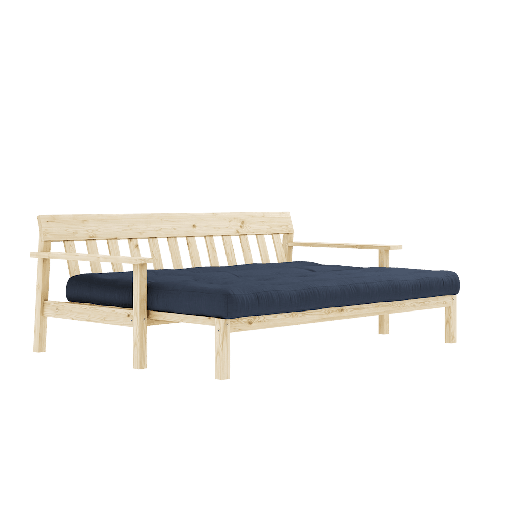 Diseñador UNWIND CLEAR LACQUERED W. COLCHÓN MIXTO 5 CAPAS NAVY