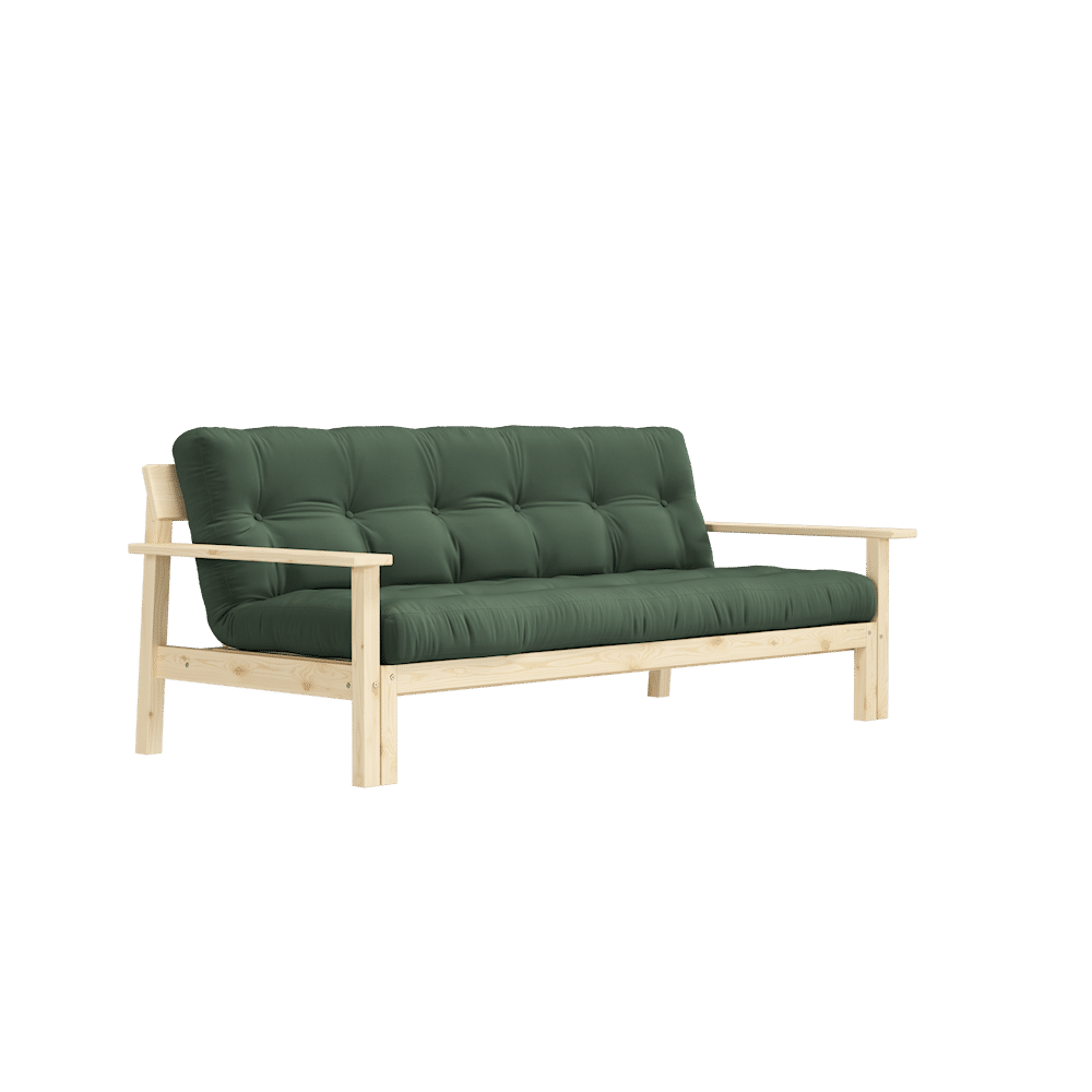 Le concepteur DÉBOUT CLAIR LAQUÉ W. MATELAS MIXTE 5 COUCHES VERT OLIVE