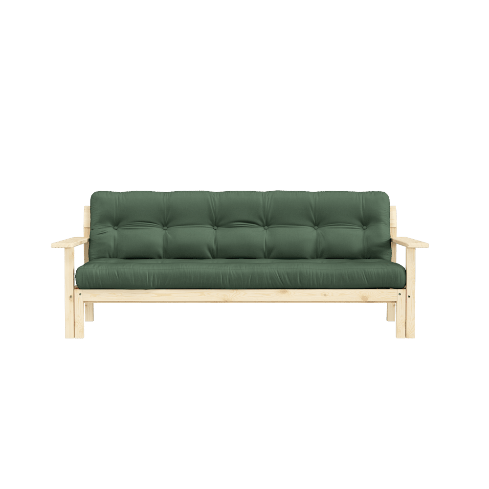 Le concepteur DÉBOUT CLAIR LAQUÉ W. MATELAS MIXTE 5 COUCHES VERT OLIVE