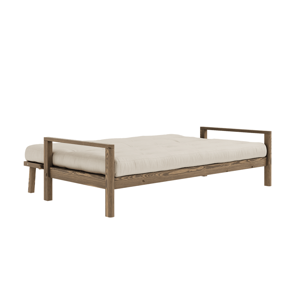 Karup Design KNOB CAROB BROWN W. 5-LAYER MIXED MATTRESS BEIGE