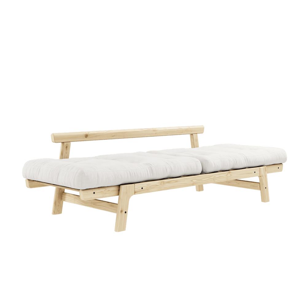 Karup Design STEP CLEAR LACQUERED W. STEP MATTRESSES NATURAL