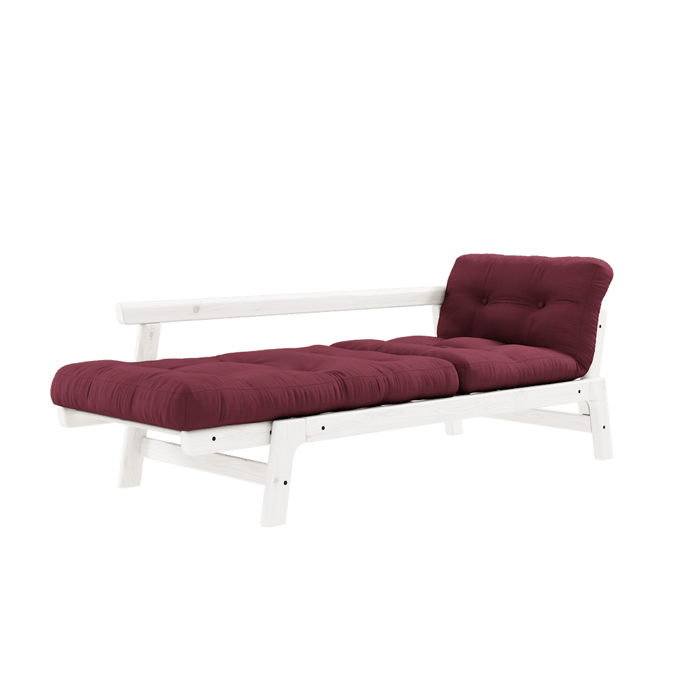 Karup Design STEP WEISS LACKIERT MIT STEP MATRATZEN BORDEAUX